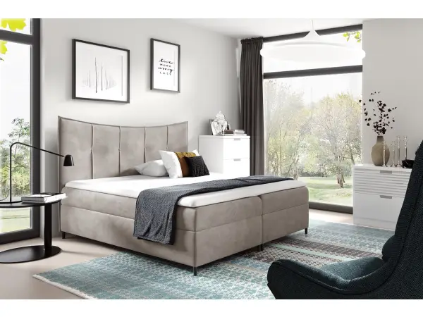 PRATO K7 sypialniane łóżko kontynentalne 180x200 z pojemnikiem